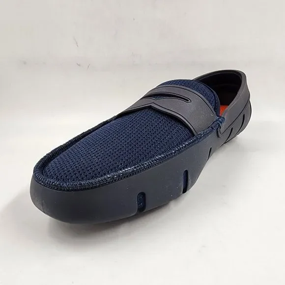 SWIMS Penny Loafer Shoes Men's 12 Navy Slip-On Nylon Mesh Upper Water Comfort - Picture 2 of 15